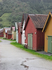 Vik i Sogn, der mange reisende hadde vinterbosted fram til slutten av 1930-tallet. Foto: Karmsund folkemuseum